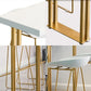 Glam Wood Counter Table with Rectangle Table Top Sled Table - 41.3" H Clearhalo 'Bar Furniture' 'Bar Tables' 'bar_tables' 'furn' 'furn_bar_tables' 'Furniture' 'furniture_bar_tables' 'Kitchen & Dining Furniture' 1200x1200_b507fc61-dd79-47de-a5d7-52ae706a5bd4