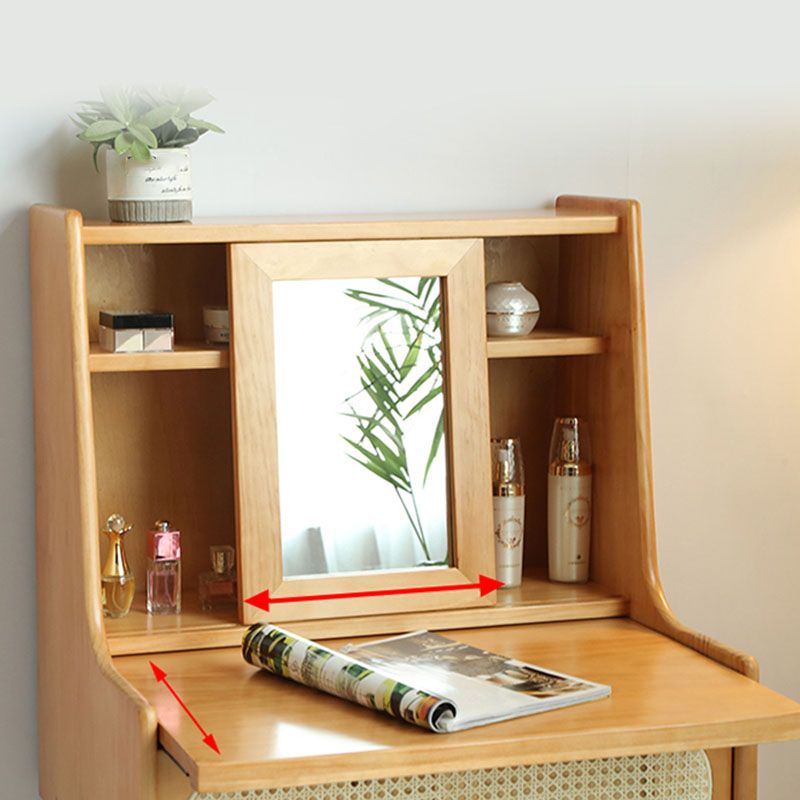 Scandinavische slaapkamer 1 laden massief hout verwijderbare make-up ijdelheid