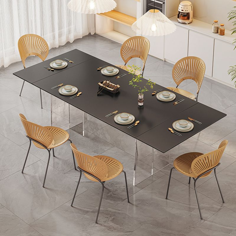 Modern 1/4/5/7 Pieces Furniture Space-Saving Design Rectangle Stone Dining Set