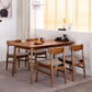 Modern Style Rectangle Dining Room Table Set Solid Wood Top Dinette Set with 4 Legs Table Clearhalo 'Dining Room Sets' 'Dining Tables & Seating' 'dining_room_set' 'furn' 'furn_dining_room_set' 'Furniture' 'furniture_dining_room_set' 'Kitchen & Dining Furniture' 'kitchen&dining_furn' 'kitchen' 1200x1200_b509bfd4-8dcd-44f9-8019-2ae27cf8fc37