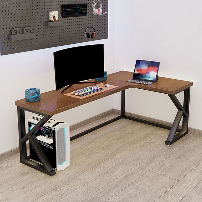 Modern Solid Wood Writing Desk 29.53" Tall Sled Base Corner Office Desk Clearhalo 'furn' 'furn_office_desk' 'Furniture' 'Office Desks' 'Office Furniture' 'office_desk' 1200x1200_b50a5e4c-7e89-4e22-91a8-d8f03d7ad9ea