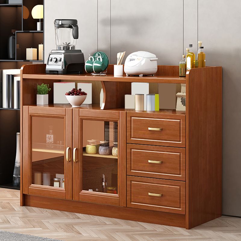 Tavolo da buffet in stile moderno tavolo in legno massiccio con armadio e cassetti