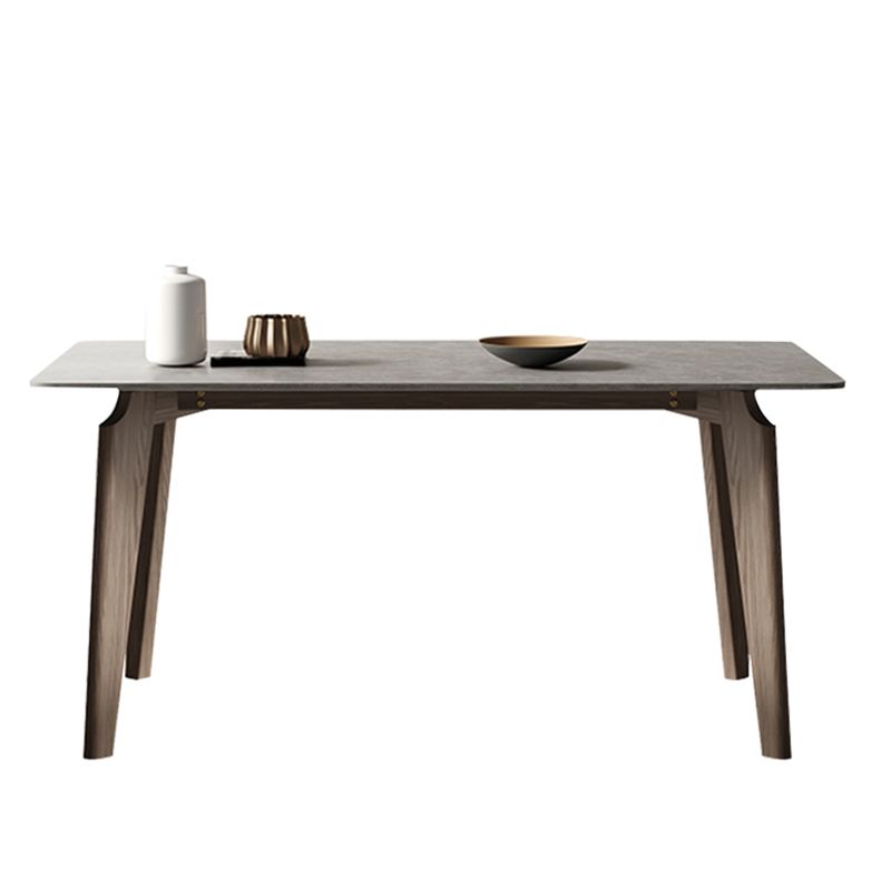 Moderne eetset 1/3/4/5/6 stuks houten eettafel met armloze stoel