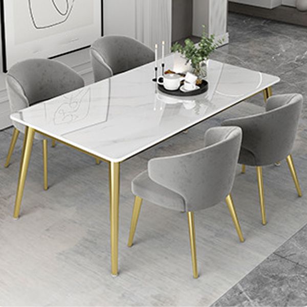 Glam 1/2/5/7 Pieces Dining Set Rectangular Standard-Height Dining Set Clearhalo 'Dining Room Sets' 'Dining Tables & Seating' 'dining_room_set' 'Furniture' 'furniture_dining_room_set' 'Kitchen & Dining Furniture' 'kitchen&dining_furn' 'kitchen' 1200x1200_b50b70f5-ce54-49e9-b3df-0568226f4f01