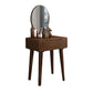 Scandinavian Vanity Makeup Table Set Solid Wood Dressing Table Stool Set
