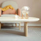 Solid Wood Oval Side Table Modern Living Room End Table with 2 Legs Clearhalo 'Coffee & Accent Tables' 'Coffee Tables' 'coffee_tables' 'furn' 'furn_coffee_tables' 'Furniture' 'Living Room Furniture' 1200x1200_b50eaa13-a77e-4945-bd15-3120ac65ac02