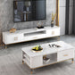 Glam Open Shelving Media Console Stone TV Stand with Drawers Clearhalo 'furn' 'furn_tv_stands_entertainment_centers' 'Furniture' 'Living Room Furniture' 'TV Stands & Entertainment Centers' 'TV Stands & Media Storage Furniture' 'tv_stands_entertainment_centers' 1200x1200_b50eaea1-e5e6-4d45-935c-8a7f645f5641