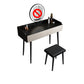 Contemporary Stone Makeup Dressing Table 2-Drawer Vanity Table Set Clearhalo 'Bedroom Furniture' 'furn' 'furn_makeup_vanities' 'Furniture' 'Makeup Vanities' 'makeup_vanities' 1200x1200_b5106ed6-c84a-42ac-a51c-f0f7a4291611