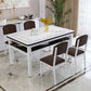 Modern Tempered Glass Desktop Rectangle Dining Table for Dining Room Clearhalo 'Dining Tables & Seating' 'Dining Tables' 'dining_table' 'furn' 'furn_dining_table' 'Furniture' 'Kitchen & Dining Furniture' 1200x1200_b511950c-9950-4a26-8533-0d947fdf44d2