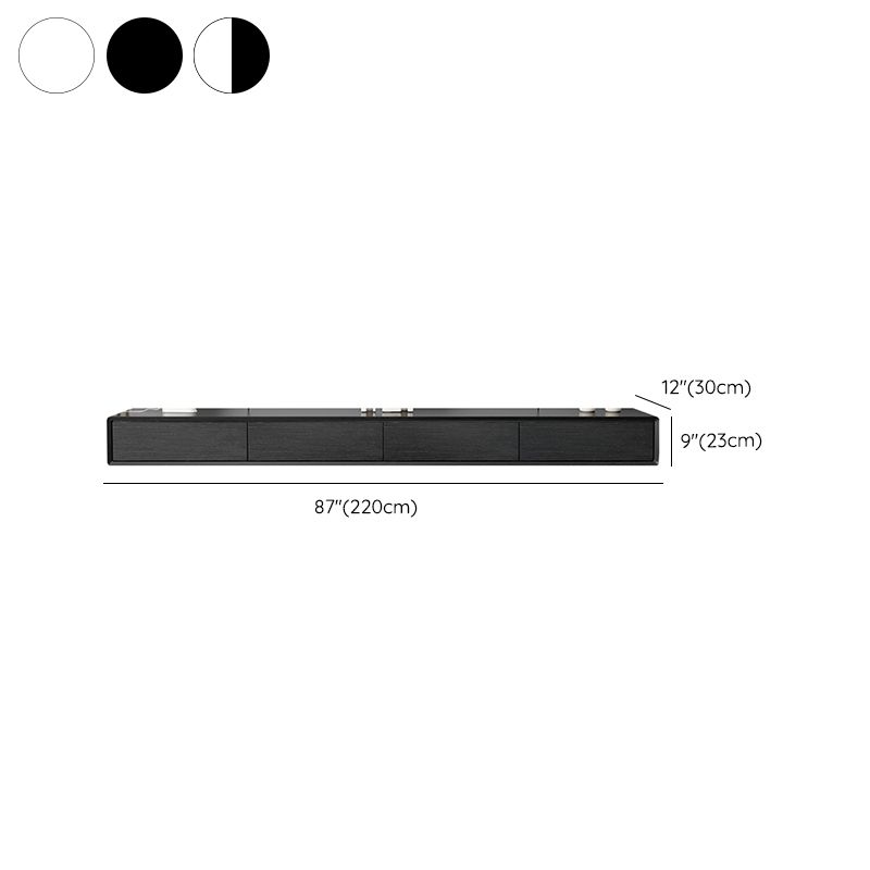Modernism TV Console Floating Faux Wood Media Console for Home Clearhalo 'furn' 'furn_tv_stands_entertainment_centers' 'Furniture' 'Living Room Furniture' 'TV Stands & Entertainment Centers' 'TV Stands & Media Storage Furniture' 'tv_stands_entertainment_centers' 1200x1200_b5132752-817d-4af3-b19f-78ce2cf9d3a6