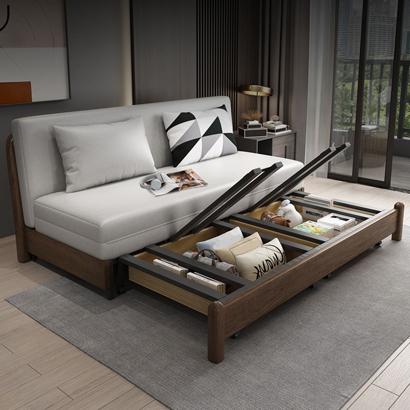 Pillow Included Sofa Futon Armless Futon Sofa Bed with Storage Clearhalo 'furn' 'furn_futons' 'Furniture' 'Futons & Daybeds' 'Futons' 'Living Room Furniture' 1200x1200_b514d6d0-38b5-4af8-8dbc-d91312a56652