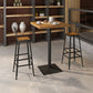 1/2/3/5 stuk industriële staaf set matte afwerking massief hout pub eetgelegenheid set