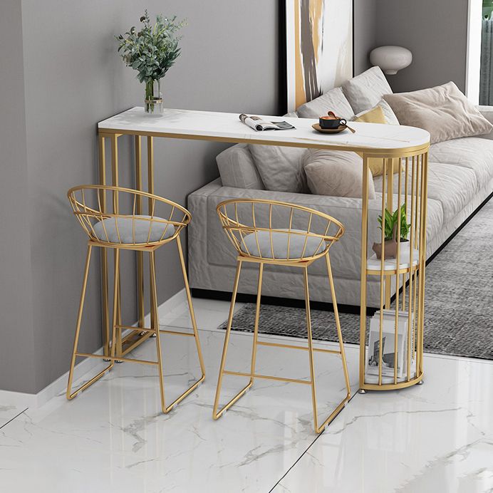 Nordic Style Sintered Stone Table Dining Bar Counter Table for Kitchen Clearhalo 'Bar Furniture' 'Bar Tables' 'bar_tables' 'furn' 'furn_bar_tables' 'Furniture' 'furniture_bar_tables' 'Kitchen & Dining Furniture' 1200x1200_b517189e-d11d-4d40-b778-c5fa8fb801cd