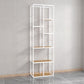 Glam Engineered Wood Bookshelf Open Back Standard Bookcase with Shelves