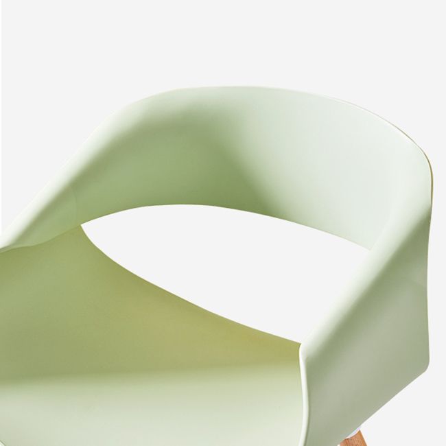 Scandinavian Armless Dining Chairs Eames Side Dining Chairs with Wood Legs Clearhalo ' kitchen&dining_furn' 'Dining Chairs' 'Dining Tables & Seating' 'dining_chair' 'Furniture' 'furniture_dining_chair' 'Kitchen & Dining Furniture' 'kitchen' 1200x1200_b5187b6e-d5cc-46b1-833d-8be95144dc92