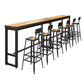 Industrial Style Pub Table Bar Height Solid Wood Rectangle Bar Table for Indoor Clearhalo 'Bar Furniture' 'Bar Tables' 'bar_tables' 'furn' 'furn_bar_tables' 'Furniture' 'Kitchen & Dining Furniture' 1200x1200_b518dc7d-3d82-4938-b8bf-da33506cd65e