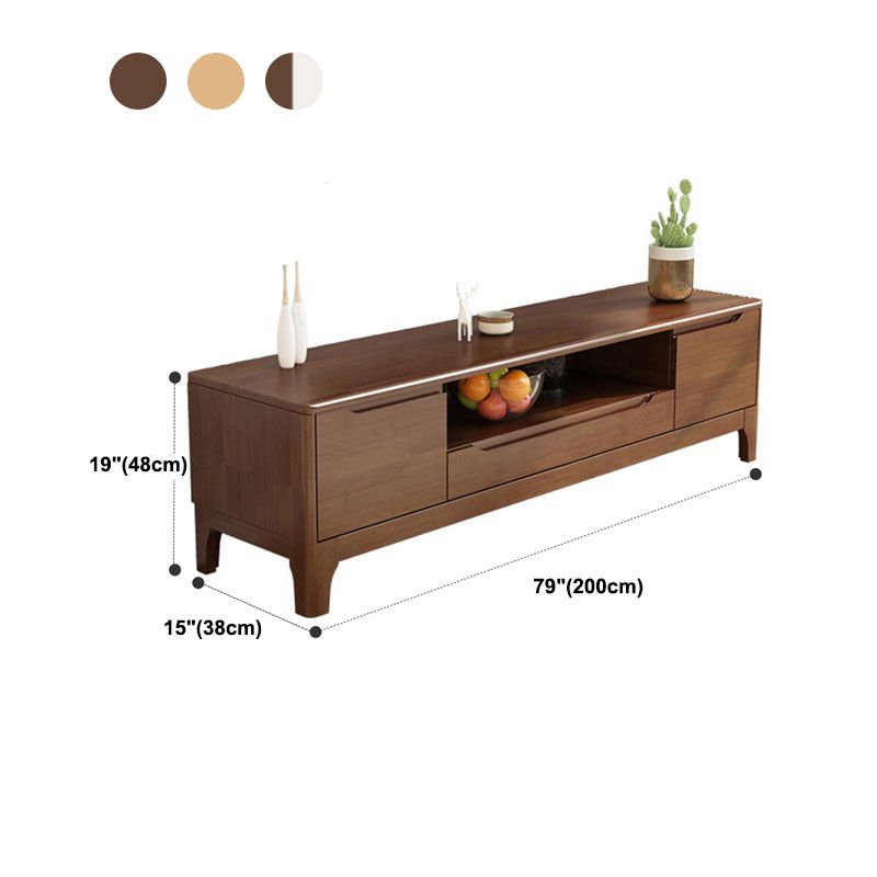 Mueble de TV nórdico de madera maciza, mueble de TV pequeño y moderno para dormitorio familiar, sala de estar, consola