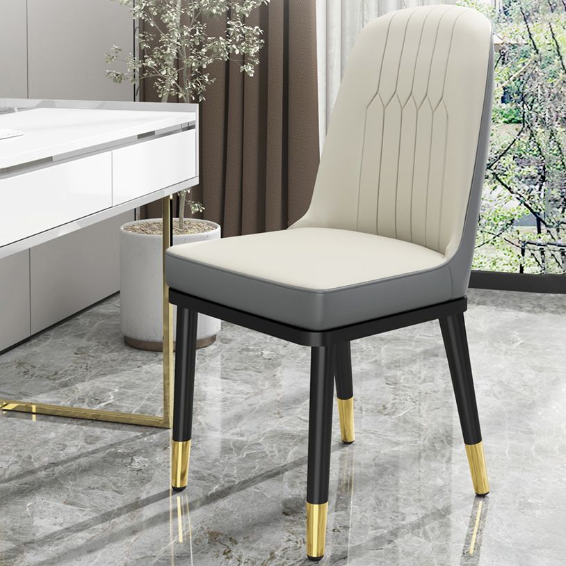 Indoor Scandinavian Side Chair Metal Upholstered Parsons Back Dining Room Chair Clearhalo ' kitchen&dining_furn' 'Dining Chairs' 'Dining Tables & Seating' 'dining_chair' 'furn' 'furn_dining_chair' 'Furniture' 'furniture_dining_chair' 'Kitchen & Dining Furniture' 'kitchen' 1200x1200_b51c4991-90e8-4447-ad4a-bd60df94e2c5