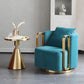 Glam Style Velvet ArmChair Solid Color Swivel Pillow Back Chair Clearhalo 'Accent Chairs' 'accent_chairs' 'Chairs & Seating' 'furn' 'furn_accent_chairs' 'Furniture' 'Living Room Furniture' 1200x1200_b51d2de7-d36a-42bb-af7f-91544b356290