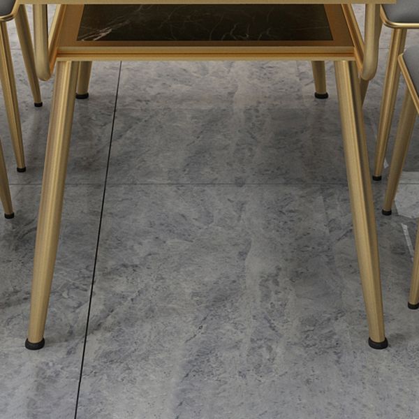 Traditional Luxury Dining Table Rectangle Marble Dinner Table with Metal Base Clearhalo ' dining_table' 'Dining Tables & Seating' 'Dining Tables' 'furn' 'furn_dining_table' 'Furniture' 'furniture_dining_table' 'Kitchen & Dining Furniture' 'kitchen&dining_furn' 'kitchen' 'kitchen_dining_table' 1200x1200_b51e3ea3-1ba9-454e-b1ab-b826f38e0f86