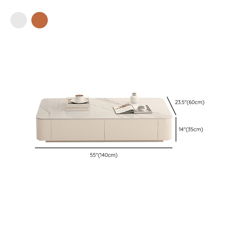Table basse rectangulaire Block Table basse simple moderne avec tiroirs