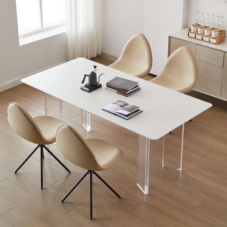 現代の焼結石のダイニングラウンドテーブルセット1/4/5ピースダイニングセット