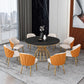 Home Dinner Room Kitchen Table Gold Base Stone and Iron Traditional Luxury Dining Table Clearhalo 'Dining Tables & Seating' 'Dining Tables' 'dining_table' 'furn' 'furn_dining_table' 'Furniture' 'furniture_dining_table' 'Kitchen & Dining Furniture' 1200x1200_b521ccbc-6b66-40f4-b0de-3eeeaa127f67