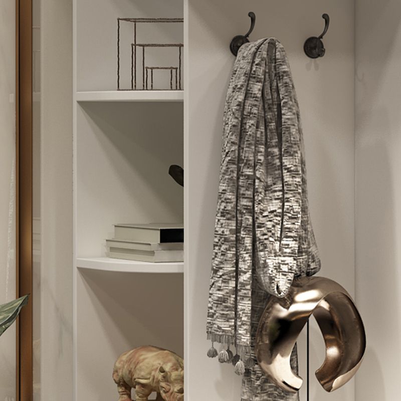 Guardaroba bianco contemporaneo armadio ingegnerizzato in legno con porta scorrevole