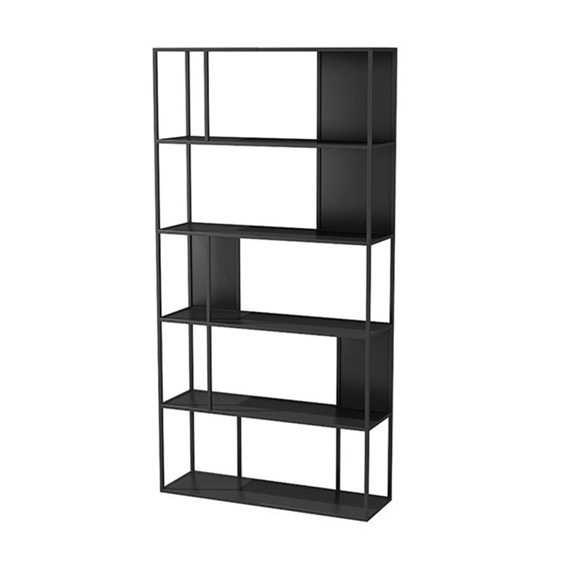 Modern Open Bookcase with Metal Rectangular Shelves for Study Room Clearhalo 'Bookcases' 'furn' 'furn_bookcases' 'Furniture' 'furniture_bookcases' 'kitchen' 'kitchen_bookcases' 'Living Room Furniture' 'Office Furniture' 1200x1200_b522cab7-6e89-4f10-95f9-04ed36421daa