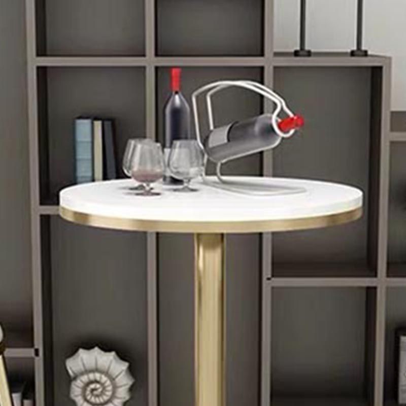 Glam Bartafelset 1/3/5-delig Ronde stenen aanrechttafel met hoge krukken voor eetkamer