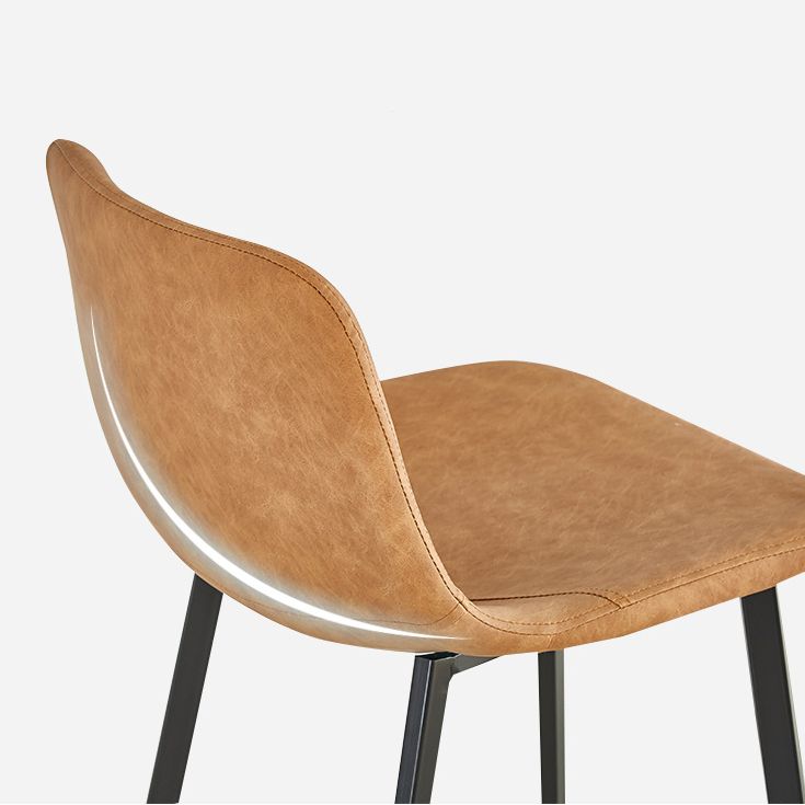 Industrial Bar and Counter Stool Low Back Stool with 4 Legs in Black Clearhalo 'Bar Furniture' 'Bar Stools' 'bar_stools' 'furn' 'furn_bar_stools' 'furniture_bar_stools' 'Kitchen & Dining Furniture' 'kitchen&dining_furn' 'kitchen' 'kitchen_furn' Furniture' 1200x1200_b523200a-5fb8-4919-9320-0a7d05f35313