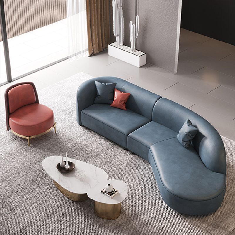 Contemporary Fabric/Faux Leather Seating Tight Back Sofa for Living Room Clearhalo 'furn' 'furn_sofas' 'Furniture' 'Living Room Furniture' 'Sofa' 'sofas' 1200x1200_b524ba12-9056-4294-b49b-78339ef12155