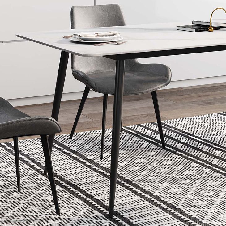 Rectangle Stone Home Furniture Industrial Style Dining Room Collection Clearhalo ' dining_table' 'Dining Tables & Seating' 'Dining Tables' 'furn' 'furn_dining_table' 'Furniture' 'furniture_dining_table' 'Kitchen & Dining Furniture' 'kitchen&dining_furn' 'kitchen' 'kitchen_dining_table' 1200x1200_b5250cff-7efb-4639-ba76-d07bd219fb98