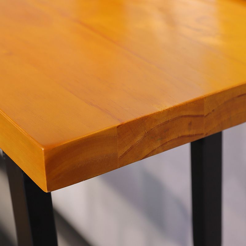 Industrial Style Wood Top Bar Table 42-inch Height Counter Table for Coffee Shop Clearhalo 'Bar Furniture' 'Bar Tables' 'bar_tables' 'furn' 'furn_bar_tables' 'Furniture' 'furniture_bar_tables' 'Kitchen & Dining Furniture' 1200x1200_b5257196-8987-4585-a79b-394809c45d2a