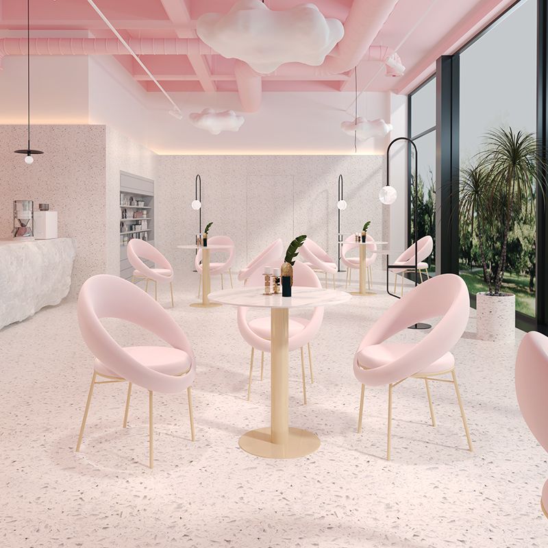 Glam 1/3/4/5 Pieces Dining Set Sintered Stone Dining Furniture for Home Use Clearhalo 'Dining Room Sets' 'Dining Tables & Seating' 'dining_room_set' 'furn' 'furn_dining_room_set' 'Furniture' 'furniture_dining_room_set' 'Kitchen & Dining Furniture' 'kitchen&dining_furn' 'kitchen' 1200x1200_b5257770-e554-4625-ad80-22da0ff5db7d