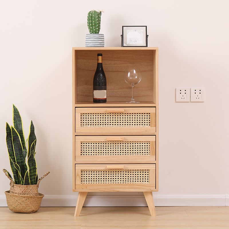 Wicker Rattan Accent Cabinet Bar Pulls Handle Design Storage Cabinet Clearhalo 'Cabinets & Chests' 'cabinets_chests' 'furn' 'furn_cabinets_chests' 'Furniture' 'Living Room Furniture' 1200x1200_b525f349-24ce-4a9f-b895-126978f4e7ca