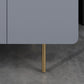 Console multimédia scandinave en faux bois, meuble TV pour salon