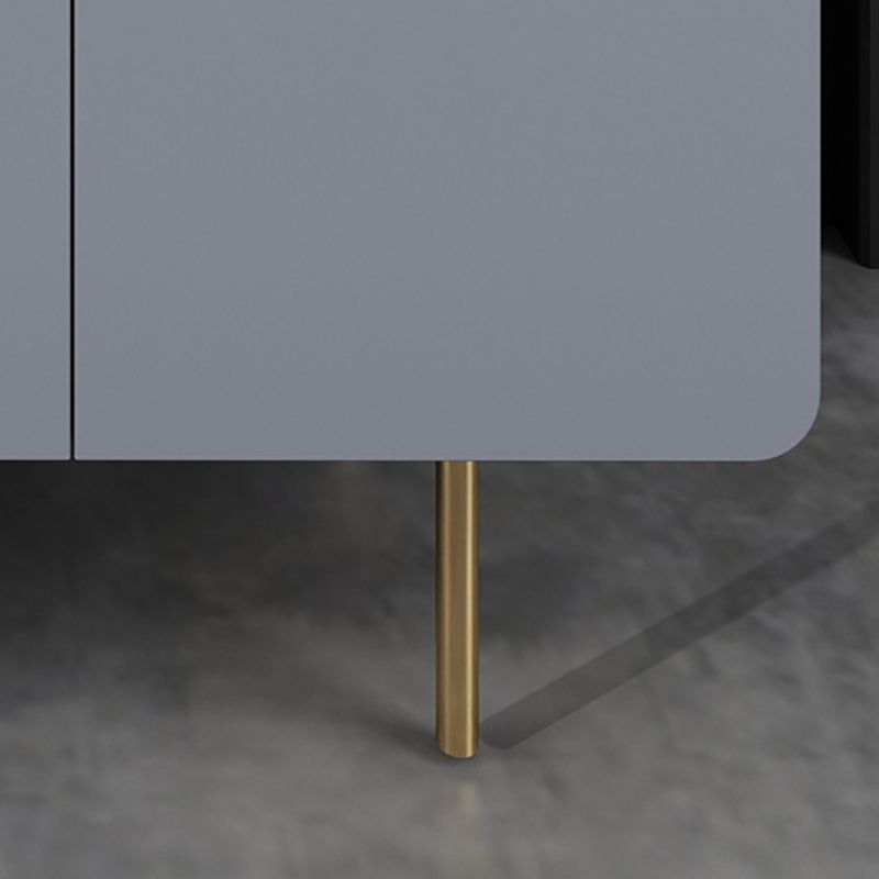 Console multimédia scandinave en faux bois, meuble TV pour salon