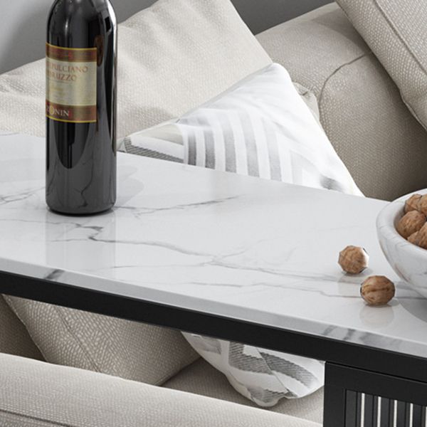 Industrielles 1/3-teiliges Bartisch-Set, rechteckiger Steintisch für Wohnzimmer