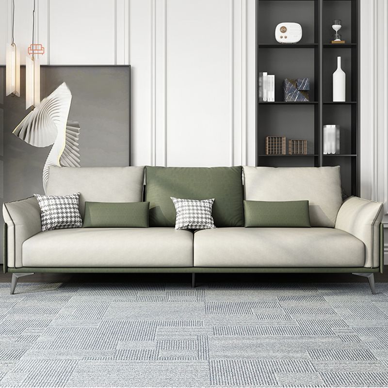 Nordic Upholstered Pillow Top Arm Sofa Water-Resistant Couch for Three People Clearhalo 'furn' 'furn_sofas' 'Furniture' 'furniture_sofas' 'Living Room Furniture' 'Sofa' 'sofas' 1200x1200_b52ca3a9-2cef-4792-a516-0c355e34ebe7