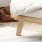 Natuurlijk platform bed vast hout platform bedframe in rubberwood