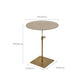 Stainless Steel Pedestal Cocktail Table Round/ Square Top Coffee Table Clearhalo 'Coffee & Accent Tables' 'Coffee Tables' 'coffee_tables' 'furn' 'furn_coffee_tables' 'Furniture' 'Living Room Furniture' 1200x1200_b52f2bd3-0310-4c67-afa5-8f18b7c058ec