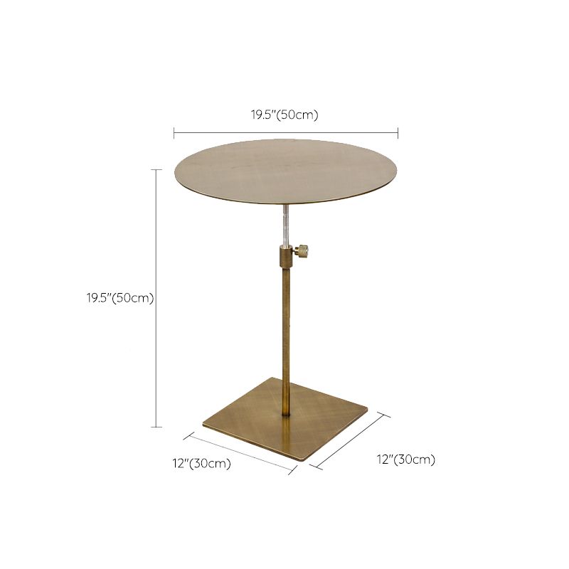 Stainless Steel Pedestal Cocktail Table Round/ Square Top Coffee Table Clearhalo 'Coffee & Accent Tables' 'Coffee Tables' 'coffee_tables' 'furn' 'furn_coffee_tables' 'Furniture' 'Living Room Furniture' 1200x1200_b52f2bd3-0310-4c67-afa5-8f18b7c058ec