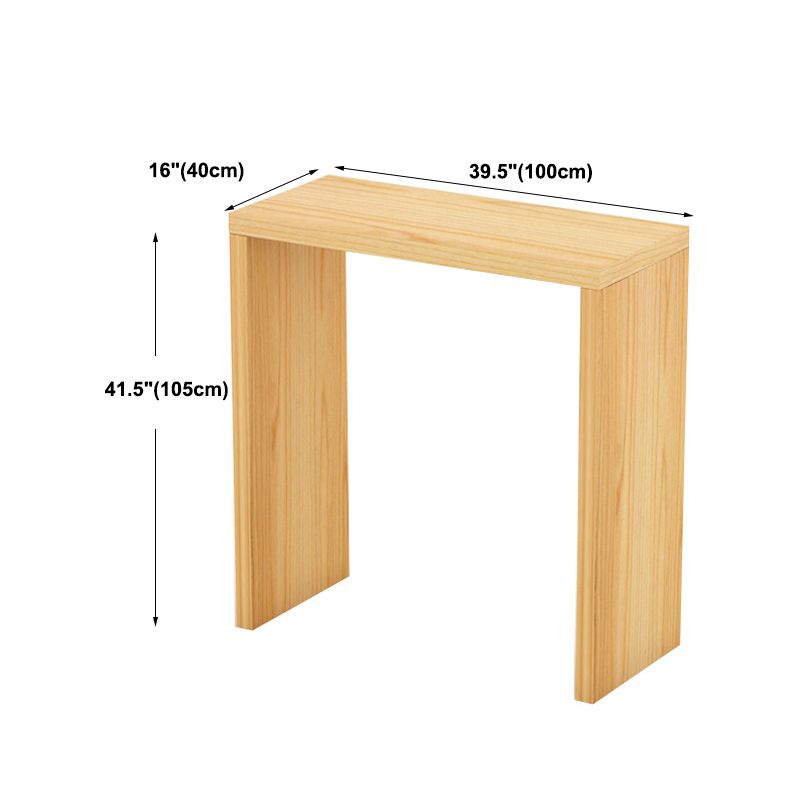 Contemporary Rectangle Wood Top Counter Table 42-inch Height Modern Bar Table Clearhalo 'Bar Furniture' 'Bar Tables' 'bar_tables' 'furn' 'furn_bar_tables' 'Furniture' 'furniture_bar_tables' 'Kitchen & Dining Furniture' 1200x1200_b52f861a-ae6a-49af-b93b-26447cff2f7a