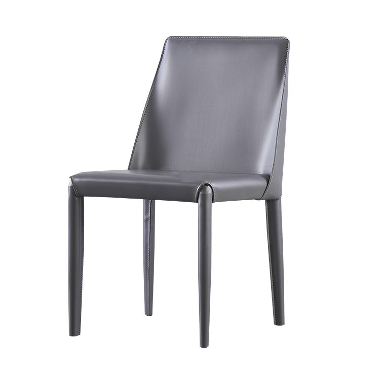 Designer Style Leather Restaurant Chair Matte Finish Parsons Dining Chair (Set of 2) Clearhalo ' kitchen&dining_furn' 'Dining Chairs' 'Dining Tables & Seating' 'dining_chair' 'furn' 'furn_dining_chair' 'Furniture' 'furniture_dining_chair' 'Kitchen & Dining Furniture' 'kitchen' 1200x1200_b5314432-a67b-4088-9289-89743454fa7f