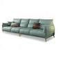 Green Modern Genuine Leather Cushion Back Sofa/Sectional with Wear-Resisting Clearhalo 'furn' 'furn_sectionals' 'Furniture' 'furniture_sectionals' 'Living Room Furniture' 'Sectionals' 1200x1200_b531db01-ae8a-4848-8964-919376bdf9b2