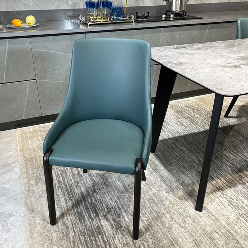 Sedie laterali in vetro finto minimalista braccio retro solido sedia da pranzo