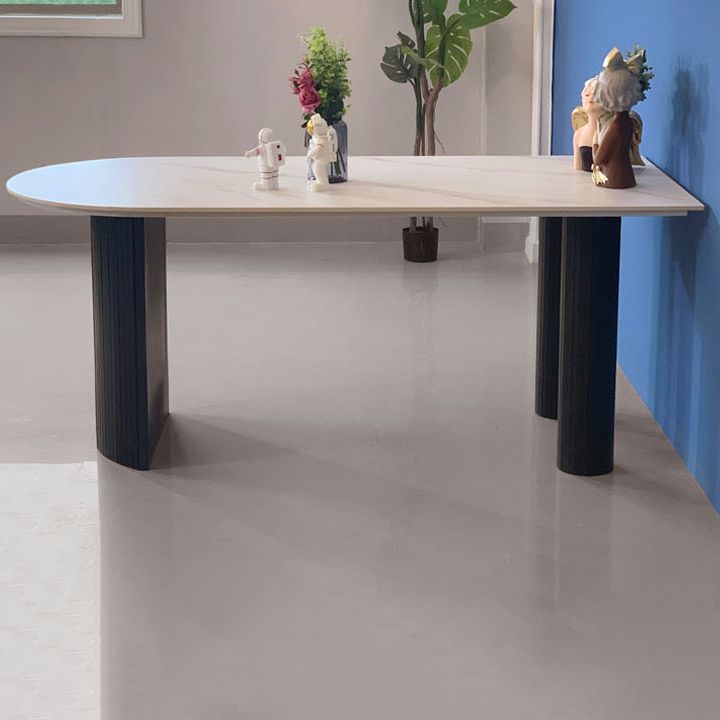 Simplicity Style Free from Dining Site Table Stone Home Dining Room Furniture Clearhalo ' dining_table' 'Dining Tables & Seating' 'Dining Tables' 'furn' 'furn_dining_table' 'Furniture' 'furniture_dining_table' 'Kitchen & Dining Furniture' 'kitchen&dining_furn' 'kitchen' 'kitchen_dining_table' 1200x1200_b5345c23-c331-4072-9b47-103db7296b23
