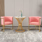 Nordic Arms Included with Goldtone Legs Fixed Back Accent Armchair Clearhalo 'Accent Chairs' 'accent_chairs' 'Chairs & Seating' 'furn' 'furn_accent_chairs' 'Furniture' 'Living Room Furniture' 1200x1200_b5362309-cdff-49df-8acb-a62fde0ab530
