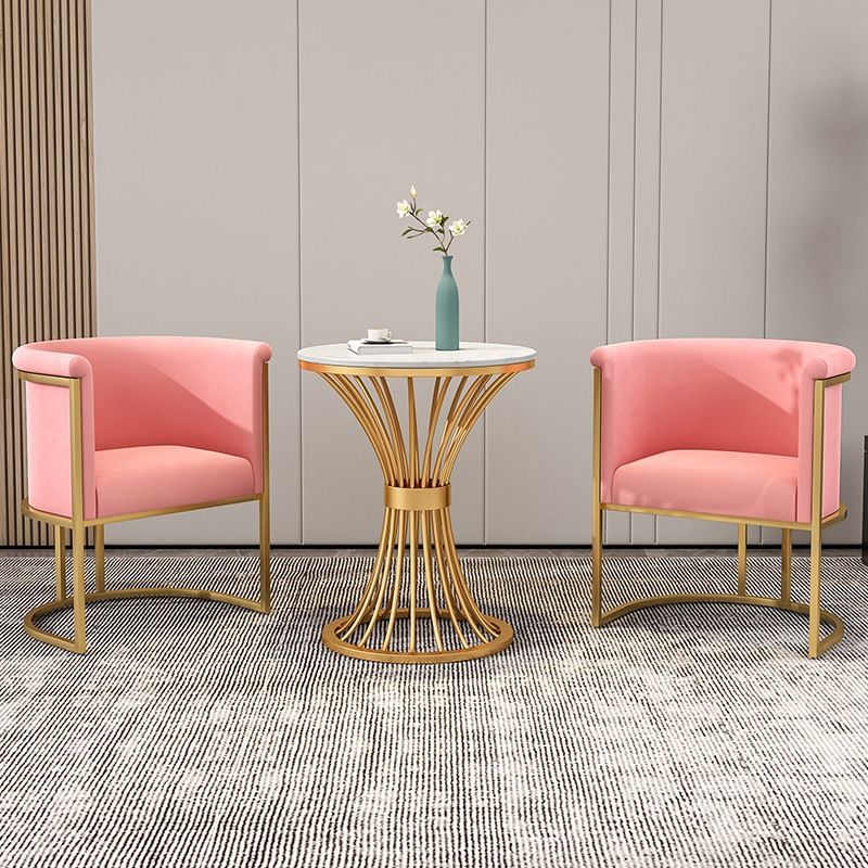 Nordic Arms Included with Goldtone Legs Fixed Back Accent Armchair Clearhalo 'Accent Chairs' 'accent_chairs' 'Chairs & Seating' 'furn' 'furn_accent_chairs' 'Furniture' 'Living Room Furniture' 1200x1200_b5362309-cdff-49df-8acb-a62fde0ab530